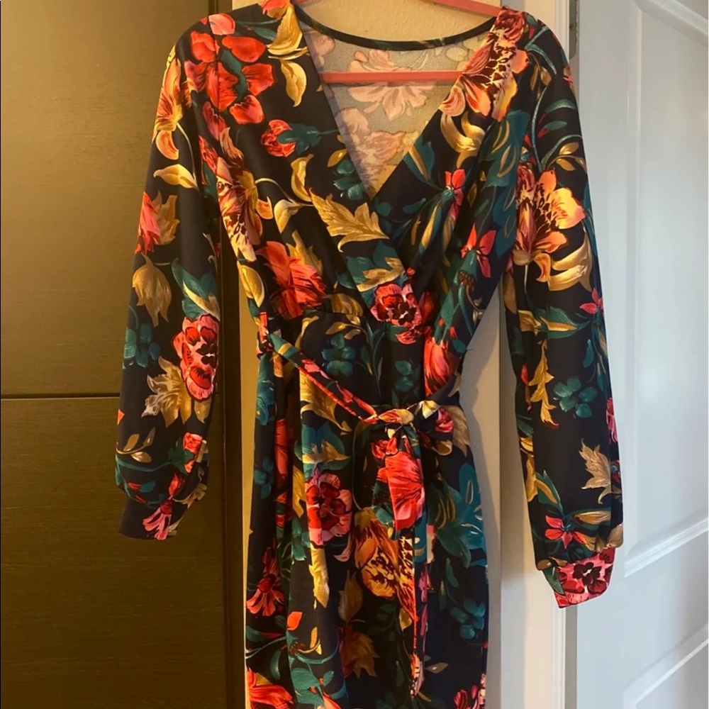 Navy Floral dress